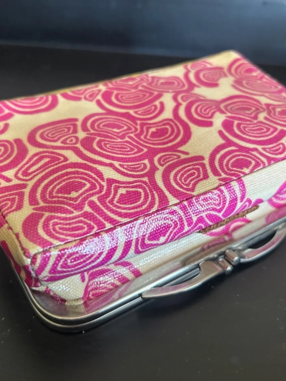 Fossil Key-Per Makeup Cosmetics Jewelry Bag